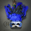 feather mask, blue feather masquerade mask, masquerade wedding, wedding masquerade masks, feather mask, halloween party masks, mardi gras masks, Party masks, masquerade masks, elegant masquerade masks, prom masquerade masks, masquerade masks for men.