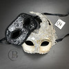 silver couples lace masks
