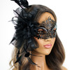 black feather masquerade mask, feather masquerade mask, feather masquerade masks, black fascinator hat, black fascinator, fascinator, black masquerade mask, mask face black, black mask.