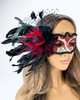 red feather masquerade mask mardi gras masks bulk sale wholesale