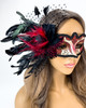 red feather masquerade mask mardi gras masks bulk sale wholesale