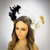 halo fascinator masquerade mask, angel costume, angel costume headband, angel halo headband