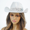 bachelorette cowboy bride hat, edc hat, burning man hat, bride cowboy hat,