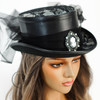 steampunk costume hat with veil