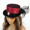 steampunk costume hat with veil