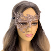 ROSE GOLD LACE MASQUERADE MASK, LACE MASK, LACE MARDI GRAS MASK, LACE MASQUERADE BALL MASK