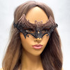 rose gold mask, halloween masquerade mask, bat costume mask