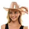 beyonce cowboy hat gold cowboy hat Diamond Rhinestone Sequin Rave Cowboy Hat Cowgirl Hat For Wedding Costume Cosplay Party