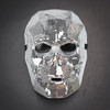 masquerade mask for men, skull mask, skull masquerade mask, day of the dead mask, day of the dead mask candy skull mask rhinestone mirror glass masquerade mask halloween horror mask 