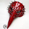 red spike plague doctor steampunk masquerade mask 