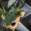 Natural Ram Devil Skull Long Horns Masquerade Mask Voodoo Halloween Tribal Cosplay Mask 