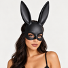 Black Bunny Rabbit Masquerade Mask with Long Ears – Women’s Halloween Costume Mask