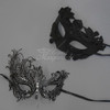 Masquerade Wedding Masks | Roman God His and Her's Masquerade Mask Black