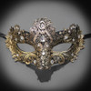 Lace Mask |  Princess Lace Masquerade Mask Gold