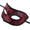 Lace Masquerade Mask Men Red M3182