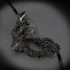 black mask, lace masquerade mask, masquerade mask, mask with rhinestones
