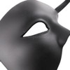 Blank black mask, black mask, black masquerade mask, phantom mask, black phantom mask, half face mask, half face phantom mask, masque, phantom masquerade mask, men masquerade mask, masquerade mask for men,