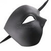 Blank black mask, black mask, black masquerade mask, phantom mask, black phantom mask, half face mask, half face phantom mask, masque, phantom masquerade mask, men masquerade mask, masquerade mask for men,