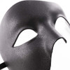 Unpainted Blank Masquerade Mask Black M2368