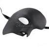 Unpainted Blank Masquerade Mask BLACK W7348