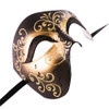 Gold phantom masquerade mask, Masquerade masks, party masks, halloween masks, halloween costume masks, couples masquerade masks.