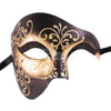 Gold phantom masquerade mask, Masquerade masks, party masks, halloween masks, halloween costume masks, couples masquerade masks.