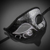 Party Masquerade Mask Silver/Black