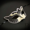 Silver Party Masquerade Mask, Venetian Masquerade Masks, Mardi Gras Masquerade Ball Mask, Prom Mask