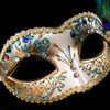 Venetian Feather Masquerade Mask M3704D