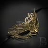 Crown Metal Masquerade Mask Gold M7174