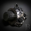 Gatto Cat Steampunk Masquerade Mask Silver