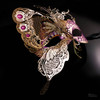 Dream Butterfly Masquerade Mask Gold Purple M7103