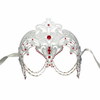 Luxury Metal Masquerade Mask – Venetian Filigree Mask with Chains Halloween Gala