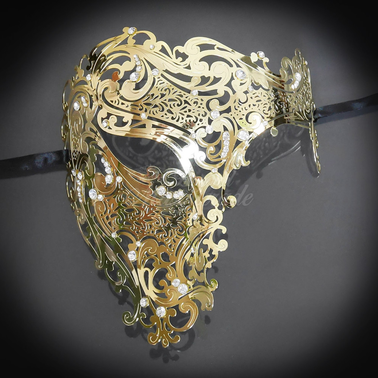 Metal Masquerade Masks | Rose Gold Masquerade Mask by