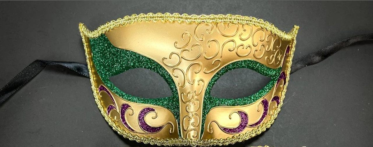 BODIY Metal Masquerade Mask for Women Shiny Carnival Costume Masks Mardi Gras Half Mask