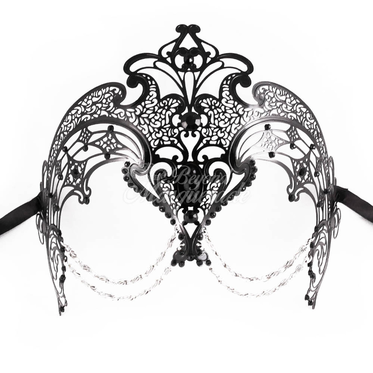 Women Masquerade Masks Halloween Bat Mask for Women Filigree Metal Bat Mask  Sexy Bat Masks 