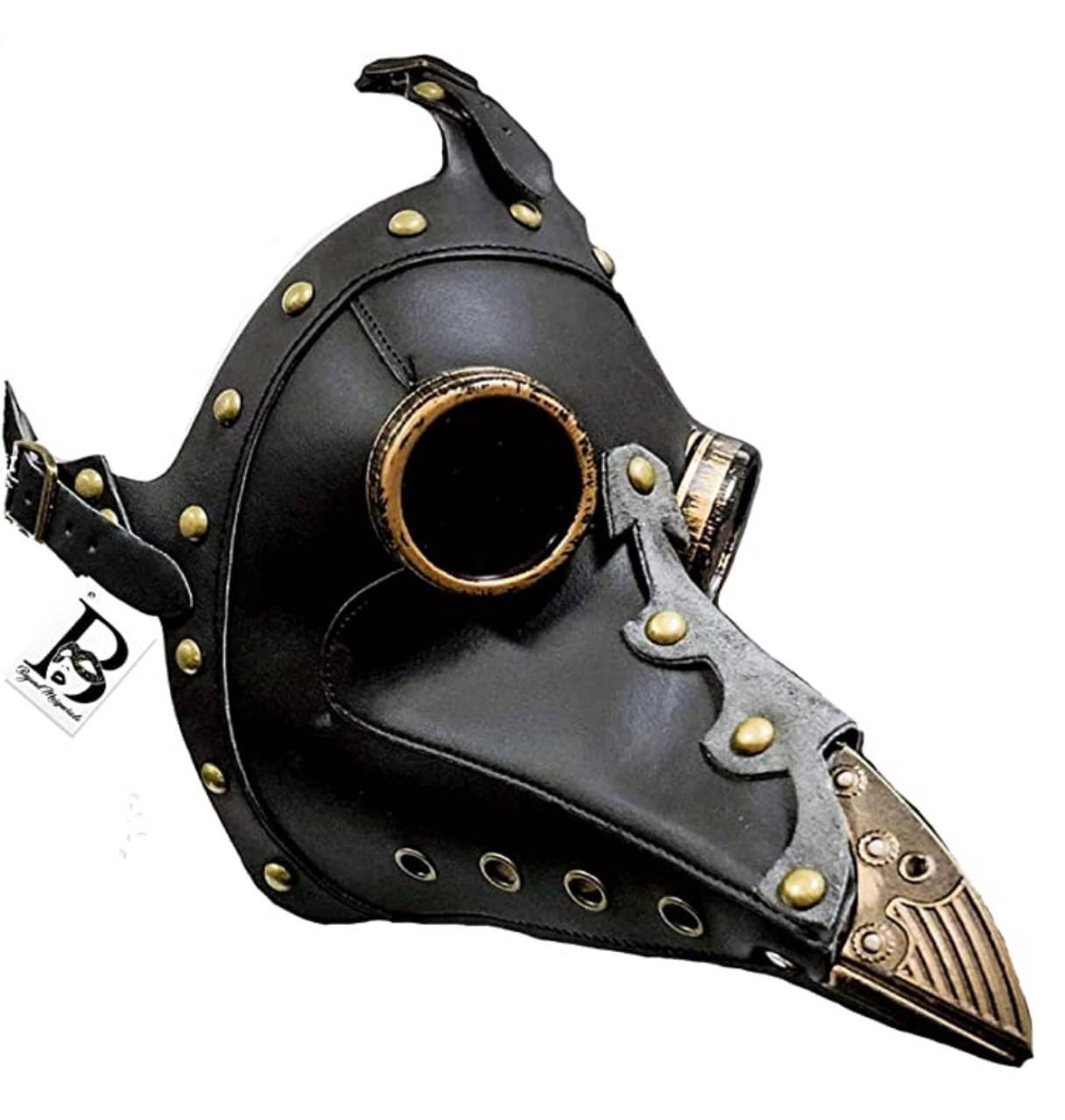 Plague Doctor Mask in Red Leather steampunk mask Steampunk inspired plague doctor costume