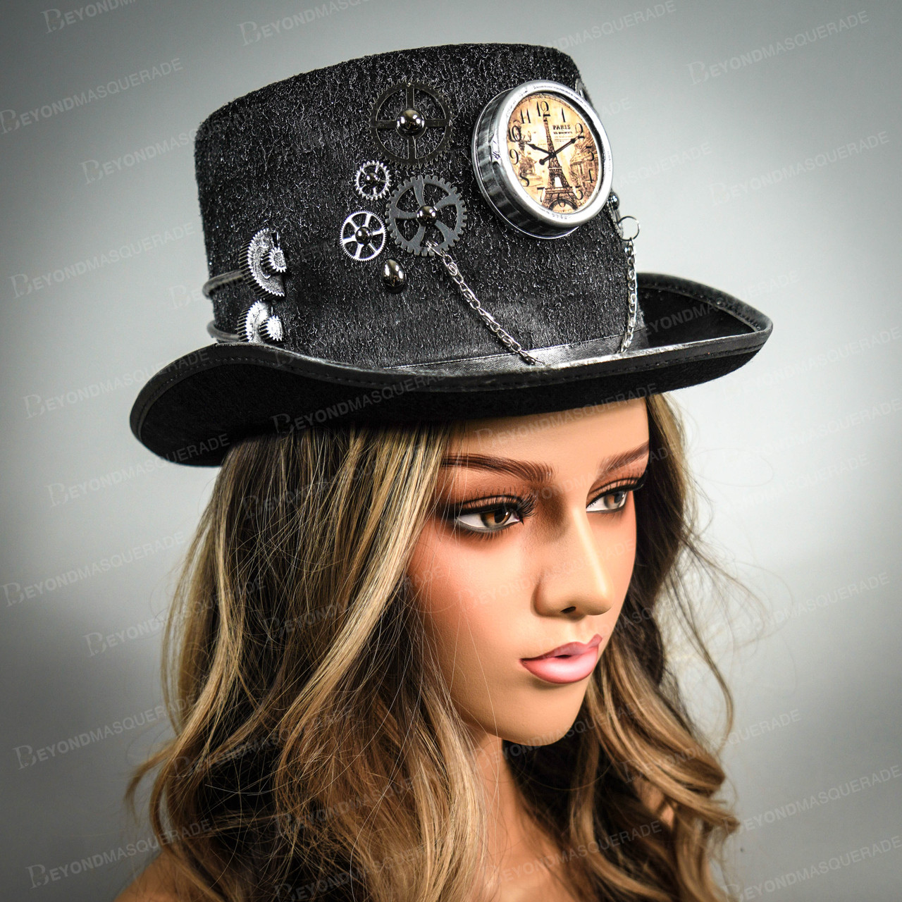 Steampunk Hat Burning Man Costume Hat Wedding Veil Top Hat Usa 3075