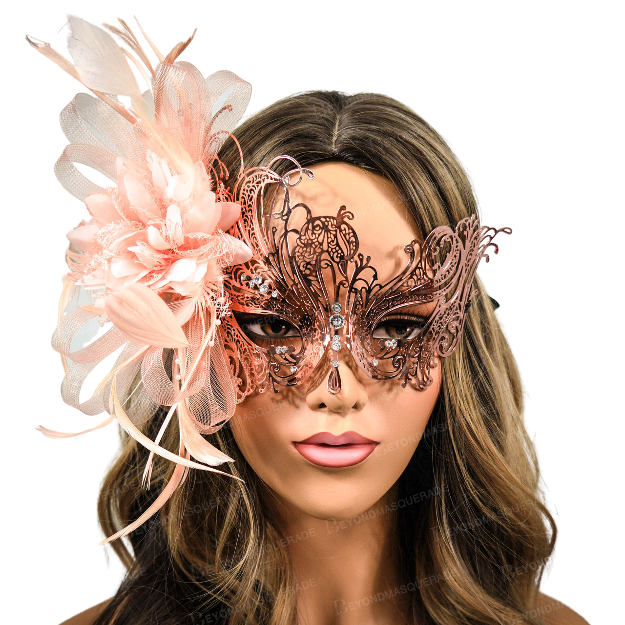 Halloween Costume Masquerade Masks with Feathers US FREE SHIP