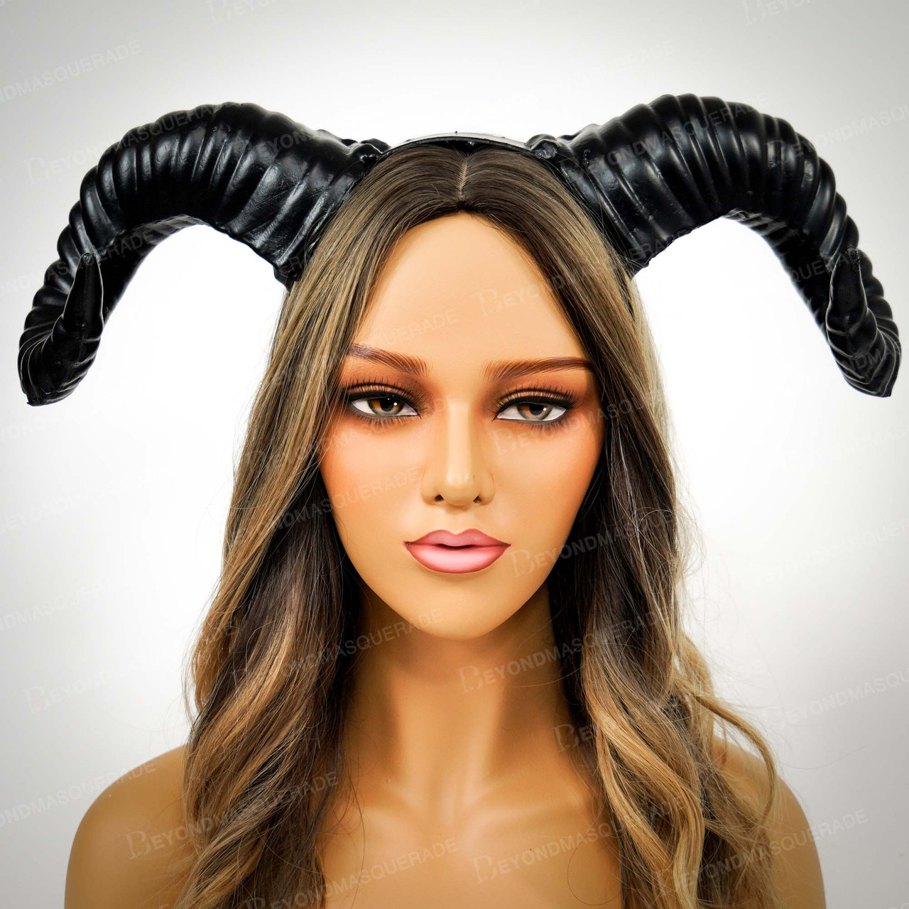 Black Maleficent Fairy Horns HandBand Halloween Costume Head Band Dragon  Horns