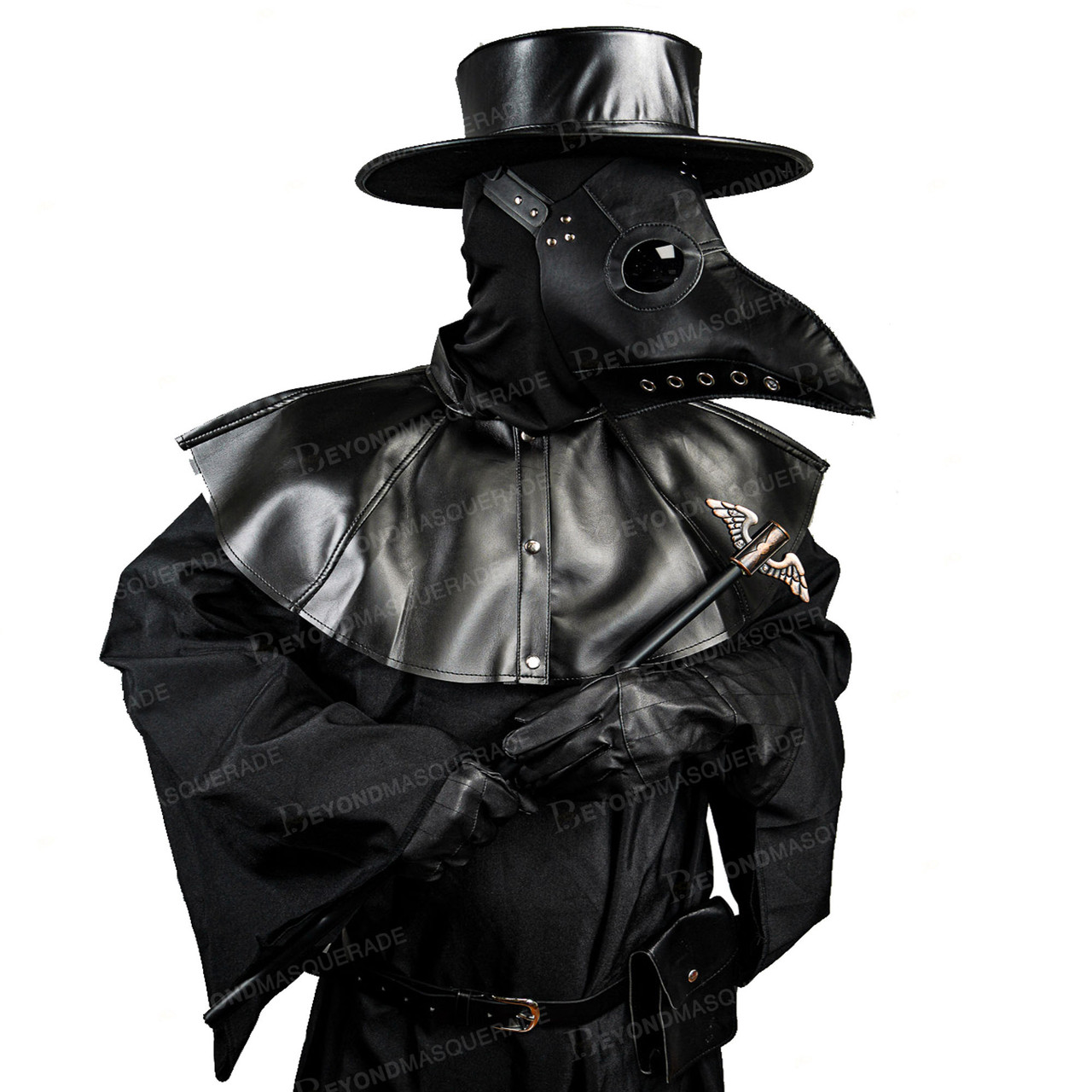 NEW Plague Doctor Costume Mask Dress Hat Cosplay US FREE SHIP