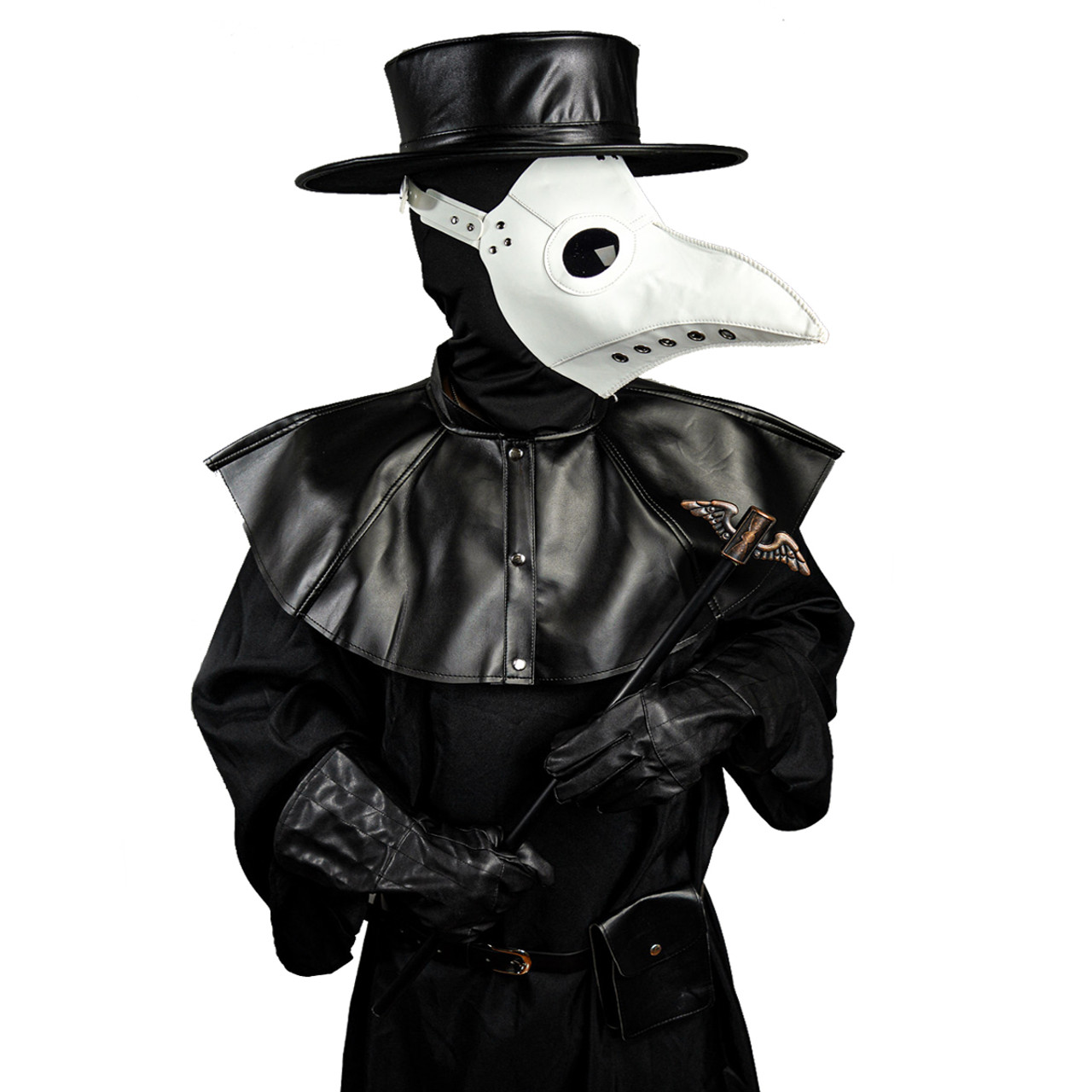 2020 Plague Doctor Costume Mask Dress Hat Cosplay US FREE SHIP