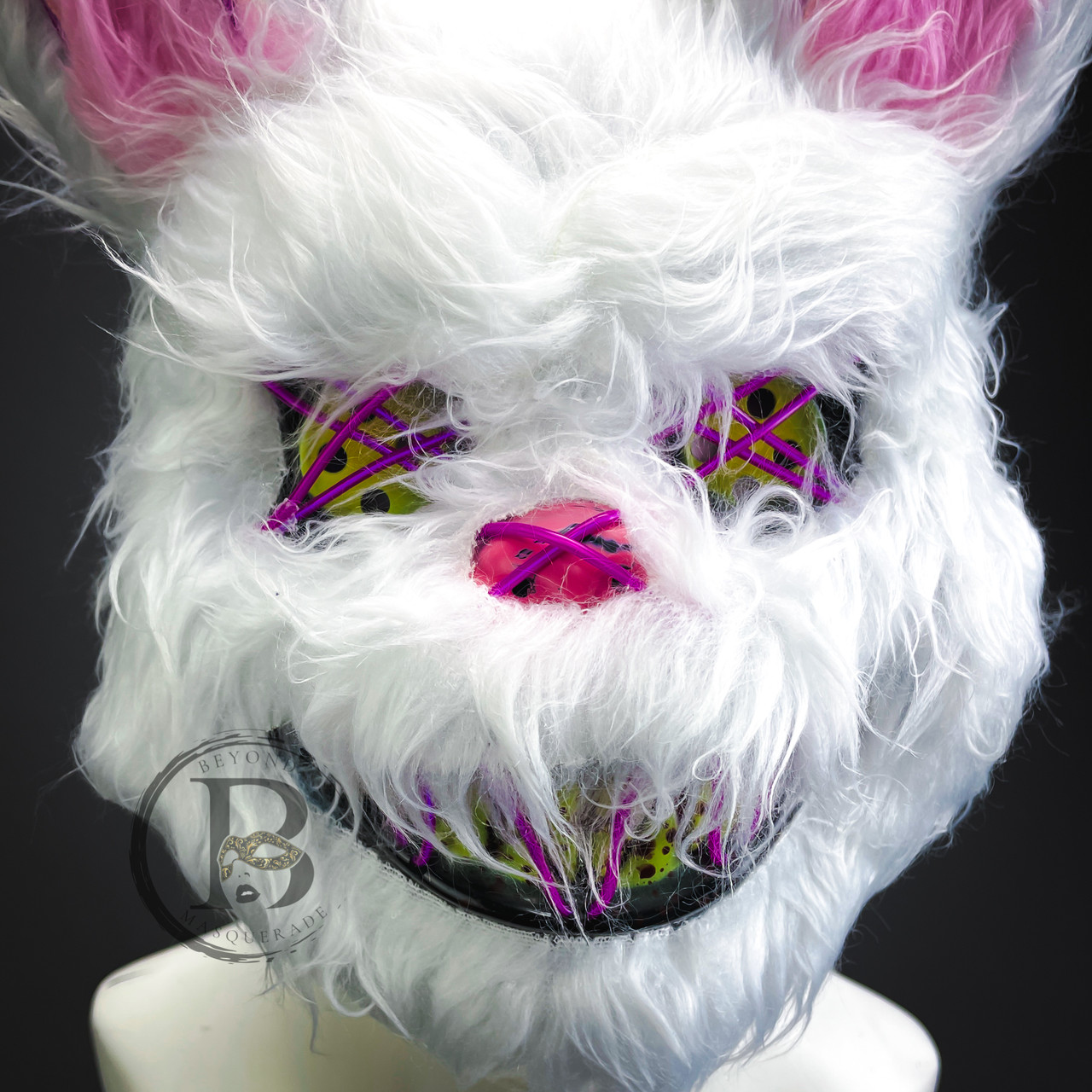 BIG BANG KPOP WHITE BUNNY MASK VIP Scary Rabbit Bunny Mascot Masquerade ...