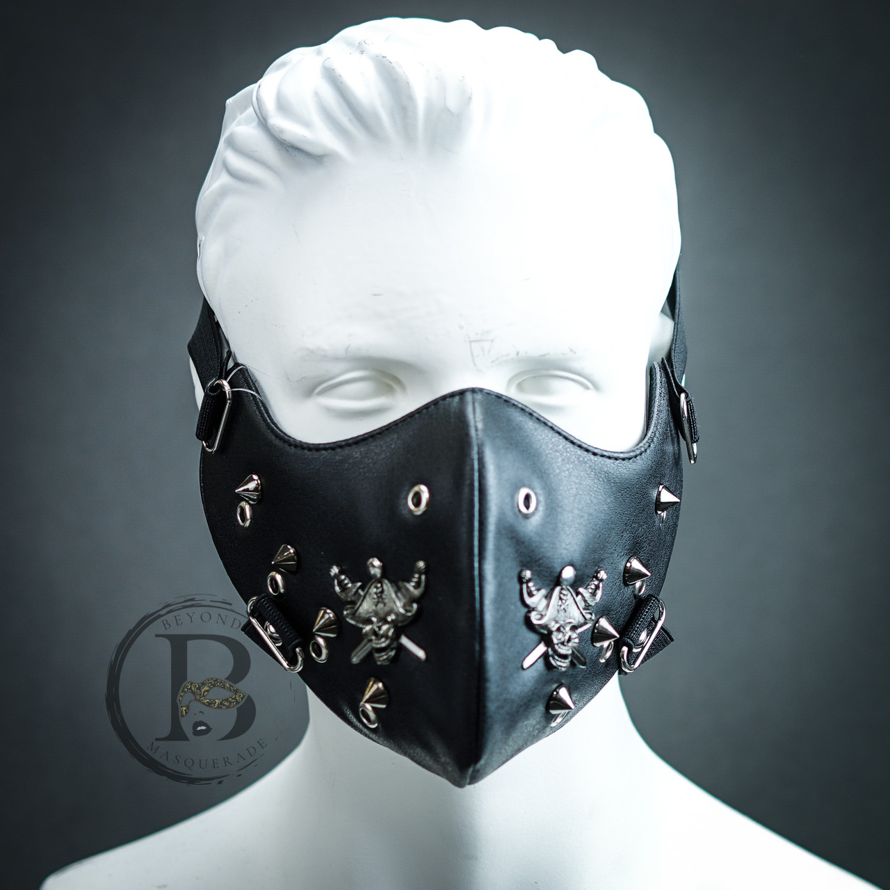 Skaldet skrot seksuel Men Steampunk Leather Mask Masquerade Masks USA FREE SHIP