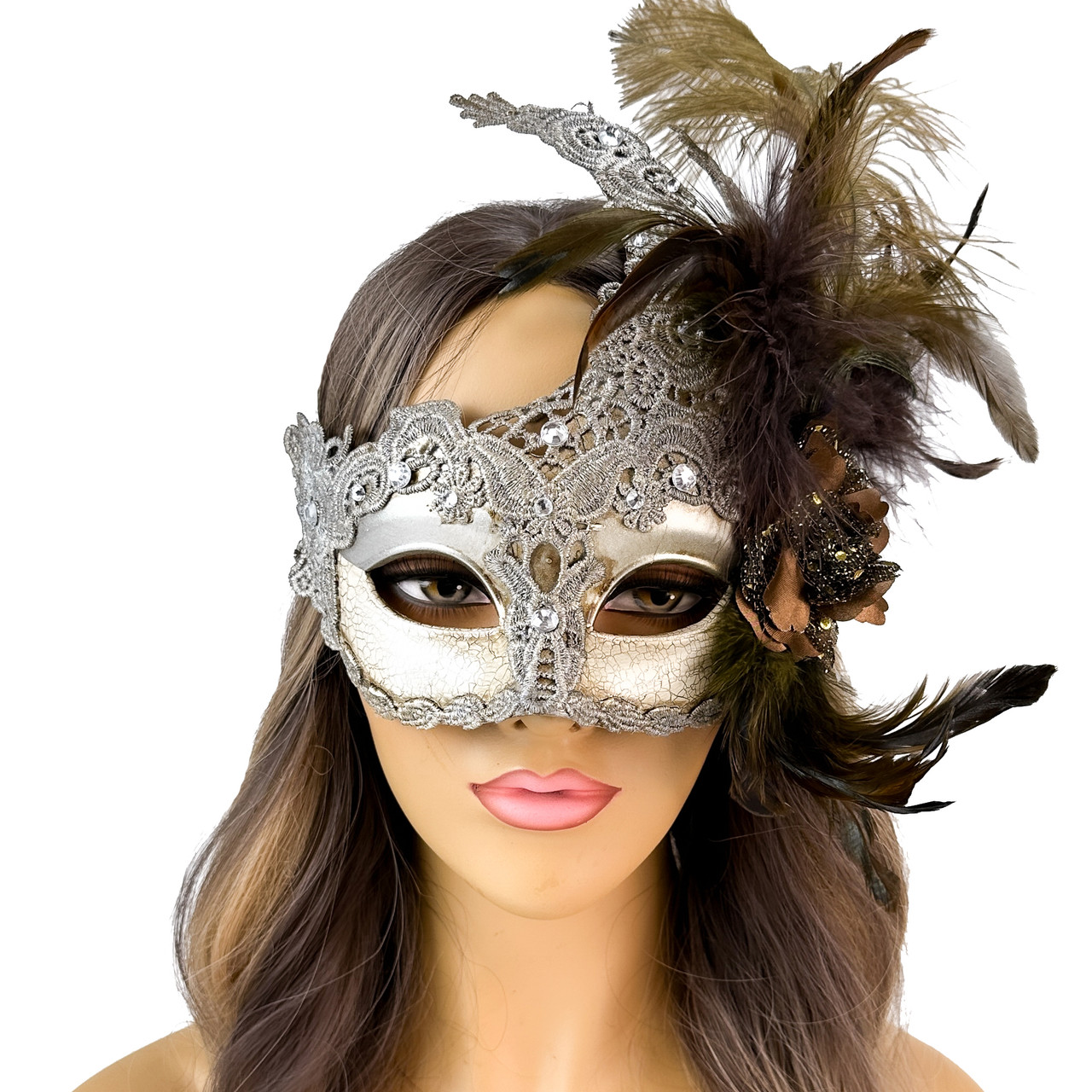 Masquerade Masks Venetian Halloween Costume Lace Masks Mardi Gras Mask  Fancy Party Face Mask For Party Prom Ball