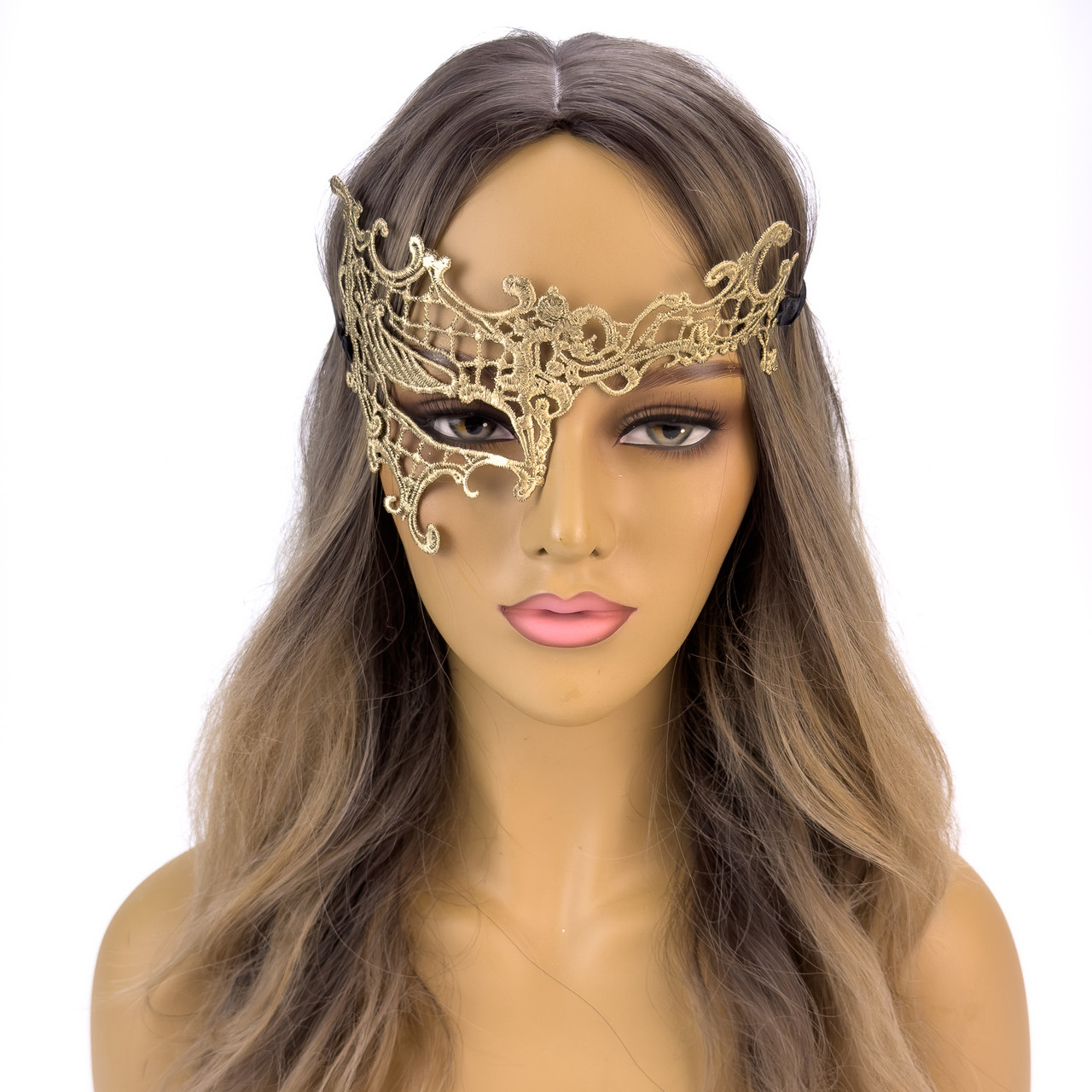 Gold Lace Masquerade Mask for Masquerade Ball Wedding Prom