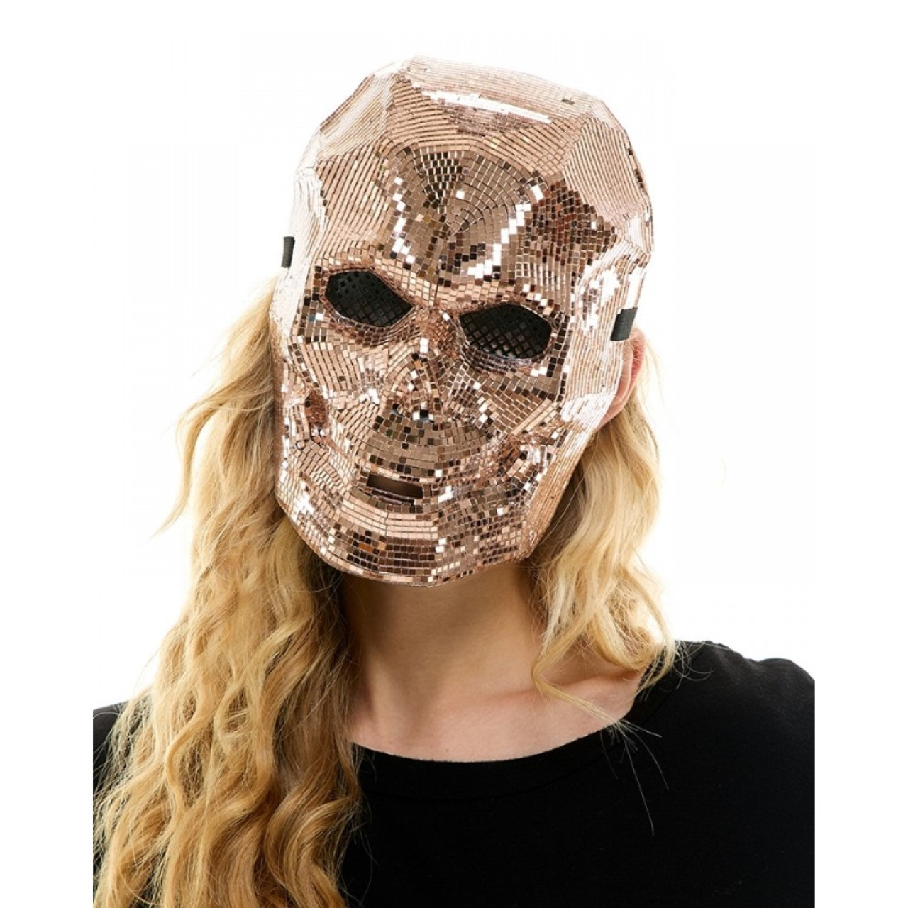 Sugar Skull Full Rhinestone Bling Face Mask