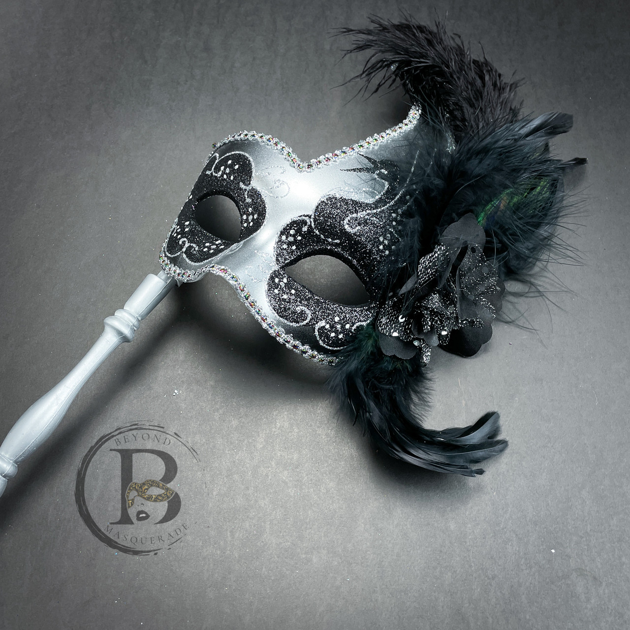 Luxury Masquerade Masks Black Masquerade Mask Feathers, Luxury