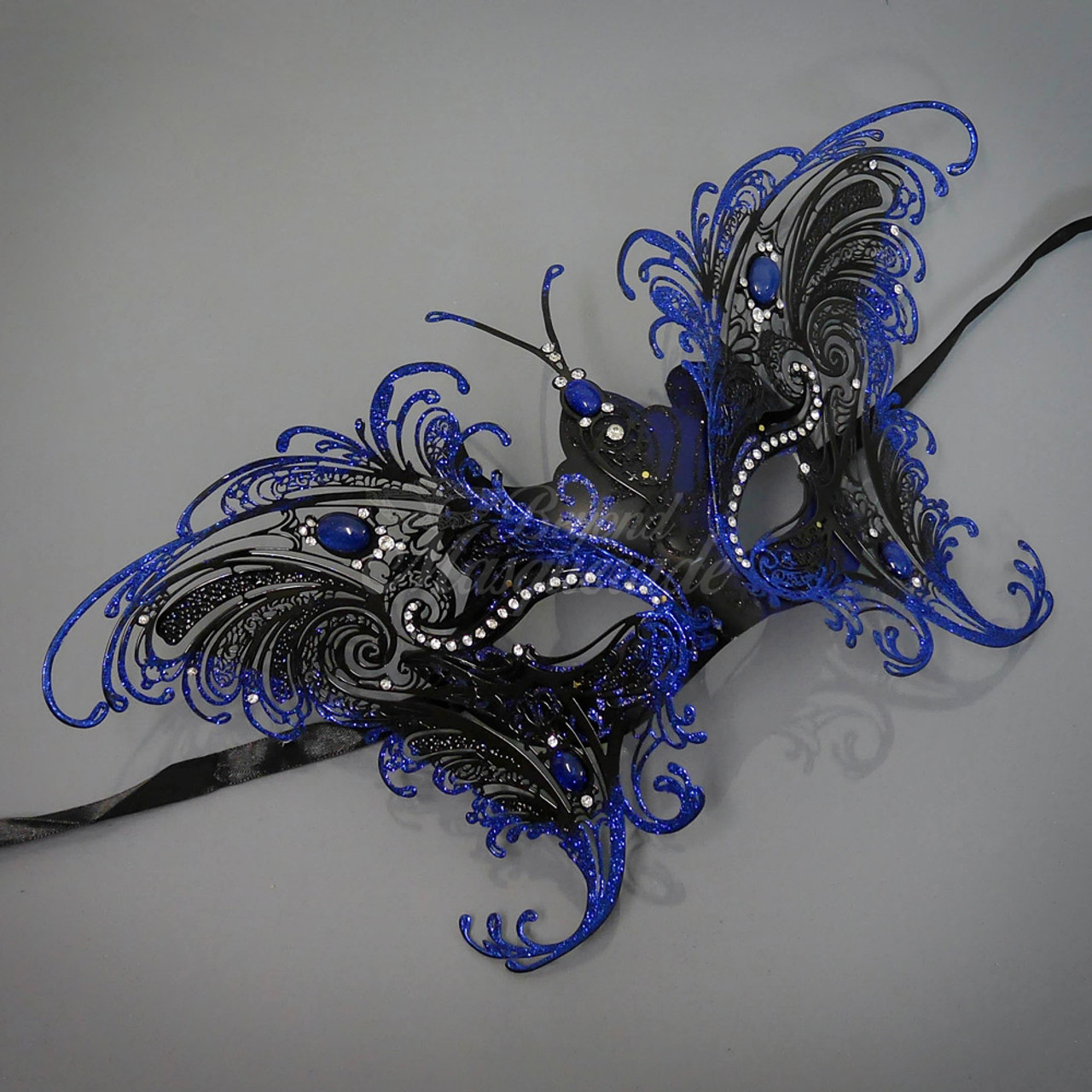 blue venetian masks designs