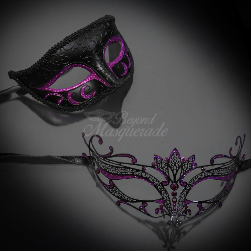 Couple's masquerade masks for masquerade ball party masks.